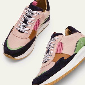 Boden Colourblock Sneakers - Milkshake Size 38 (7.5)